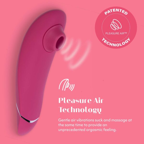 Womanizer Premium 2 Pink Pleasure Air Clitoris Sucker & We-Vibe Tango X Blue Massage Bullet Vibrator - Couples Sex Toys Bundle - Image 2