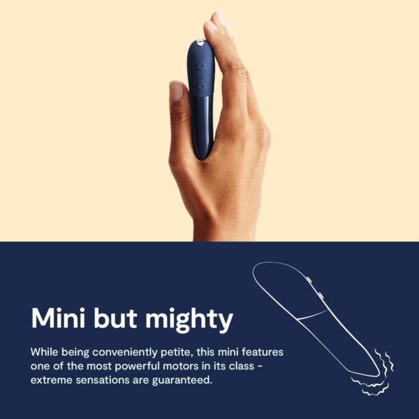 We-Vibe Tango X Bullet Vibrator for Women - Vibrating Sex Toy for Her - Mini Clitoral Stimulator - 8 Intensities - Waterproof - Rechargeable - Blue - Image 4