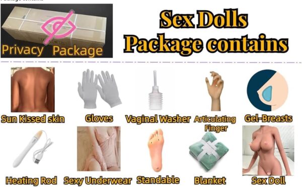 ​Sex Dolls Full Female Body Men's Sex Toys Pocket Pussy for Men Male Masturbators Realistic Love Dolls Adult Toys Sex Doll Stroker 3D Lifelike Soft Butt with Vagina Anal Sex Pleasure Tan Skin - Image 7