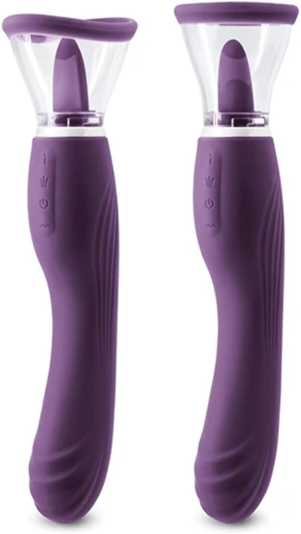 Inya Triple Delight Rechargeable Silicone Vibrator (Purple) - Image 4