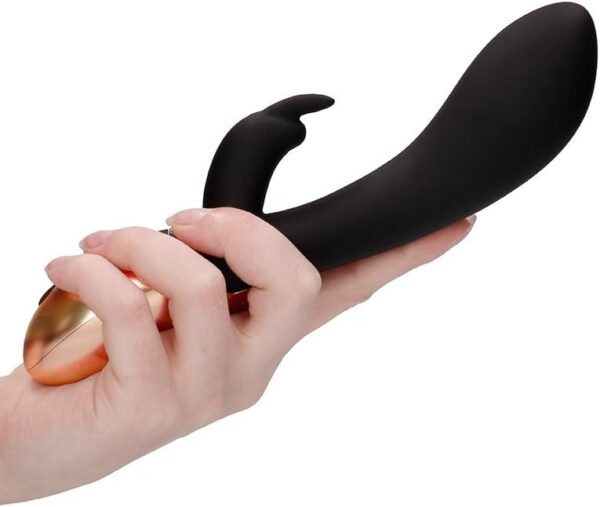 Shots - Elegance Heating Rabbit Vibrator - Opulent - Black - Image 9