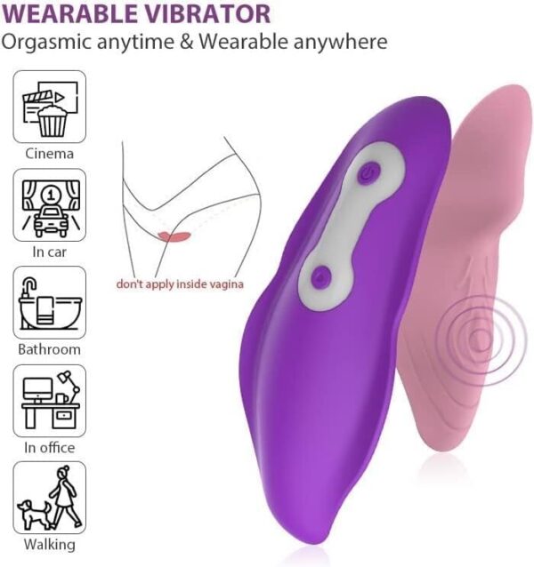 Rechargeable Clitoral Vibrator for Women and G-Spot Masturbating Things Sex Stimulator Toys Personal Massager for Couples Adult Sensory Toys(Purple) - Image 2