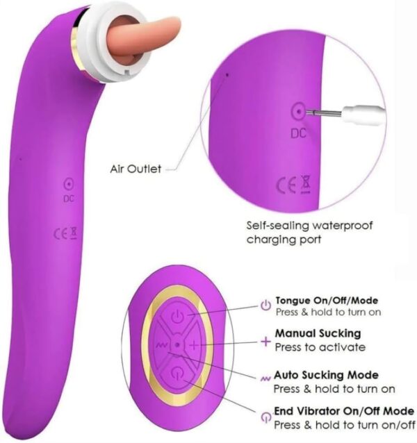 3-in-1 Triple Stimulation G-Spot Vibrator YC67990, Like on Photo - Image 2