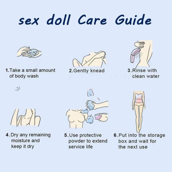 Sex Doll Lifelike Love Doll Soft Full Body Adult Sex Dolls for Men Sex Toys Male Masturbation Soft Touch Sex Toys Equipped with Cleaning Tools 163CM/5.4Ft - Image 5