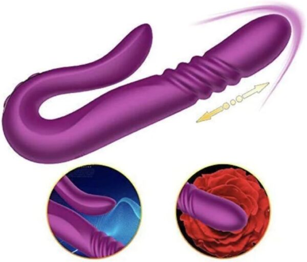 Rechargeable Double-Ended Thrusting G-Spot and Anal Vibrator FT47559 - Image 7