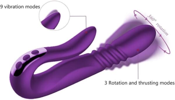 Rechargeable Double-Ended Thrusting G-Spot and Anal Vibrator FT47559 - Image 5