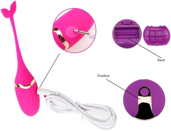 Silent Vibrating Cute Jumping Egg Vibrator Sex Toys for Women G-Spot Massage Remote Control Clitoris Massage Vibrator Egg Waterproof Vibrators for Adult Woman - Image 3