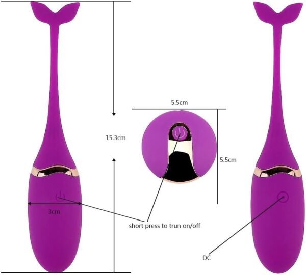 Silent Vibrating Cute Jumping Egg Vibrator Sex Toys for Women G-Spot Massage Remote Control Clitoris Massage Vibrator Egg Waterproof Vibrators for Adult Woman - Image 4