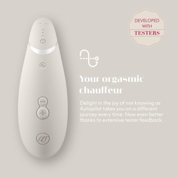 Womanizer Premium 2 Gray Pleasure Air Clitoris Sucker & Duo 1 Red Pleasure Air Dual Stimulation Rabbit Vibrator - Female Sex Toys Bundle - Image 6