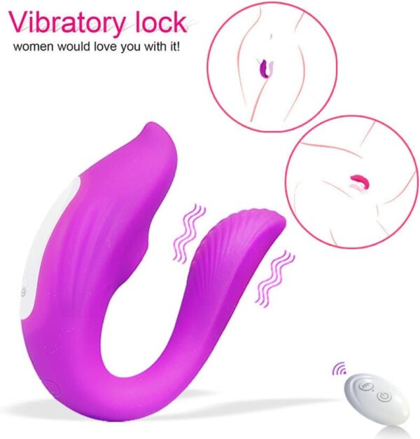 Female Vibrator, Female Couple Clitoral Stimulator, Nipple Clitoral Anal Vibrator, Adult Toys, Female Sex Toys with 10 Sucking and 10 Vibrating Modes, G-Spot Vibrator, Insertion Vibrator (Purple) - Image 3