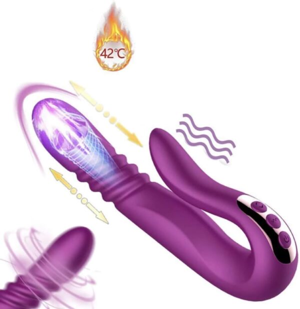 Rechargeable Double-Ended Thrusting G-Spot and Anal Vibrator FT47559 - Image 6