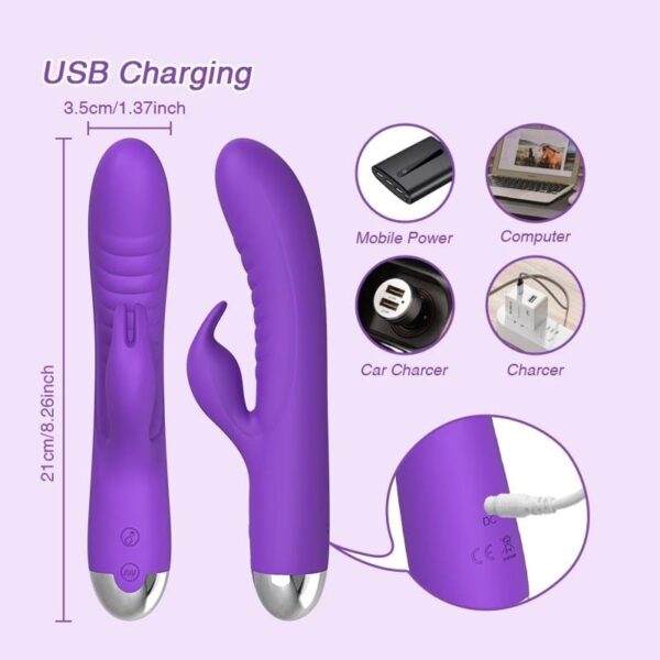 Vibrator Powerful Clitoral G-spot Rabbit Vibrator Dildo Women Masturbator 7 Vibration Modes Adult Sex Toys Waterproof Vaginal Vibrator - Image 7