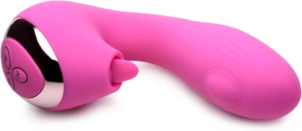 Inmi 10X Licking G-Throb Rechargeable Silicone Vibrator, Pink - Image 4