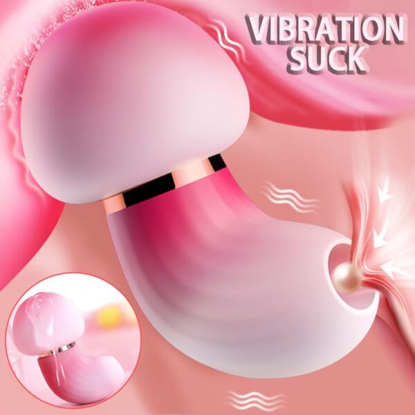 Vibrator Dildo Suction Vibrator Vibrater Sucking Vibrato Vibration Plate Nipples Clitoral Stimulator Heating Waterproof G Spot Vibrator Women Sex Machine Vibrators Female Sex Toys - Image 3