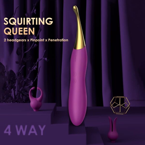 SVAKOM Female Squirting Vibrators Clit G-Spot Dildo Nipple Stimulator + G Spot Dildo Vibrator Adult Sex Toys - SVAKOM Waterproof Personal Massager Finger Dildos Vibrators for Women - Image 9