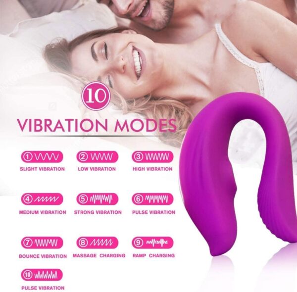 Female Vibrator, Female Couple Clitoral Stimulator, Nipple Clitoral Anal Vibrator, Adult Toys, Female Sex Toys with 10 Sucking and 10 Vibrating Modes, G-Spot Vibrator, Insertion Vibrator (Purple) - Image 2