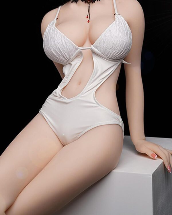 Full Size Sex Doll Full Body Male Sex Toys with Real Big Breast Soft Butt and Standing Feet Adult Toys Sex Dolls Silicone Sexy Sex Toys Women Torso White Skin, L843 - Image 4