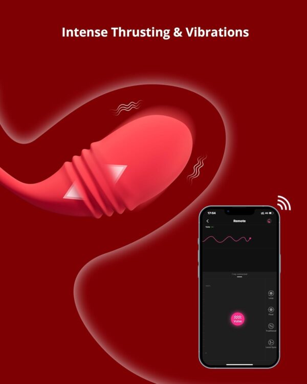 LOVENSE Vulse Vibrator Thrusting & Vibration 2 in 1 Sex Toys, G Spot Stimulator+LOVENSE Lush 3 Bullet Vibrator for Women Adult Sex Toys,Rose Pink - Image 4