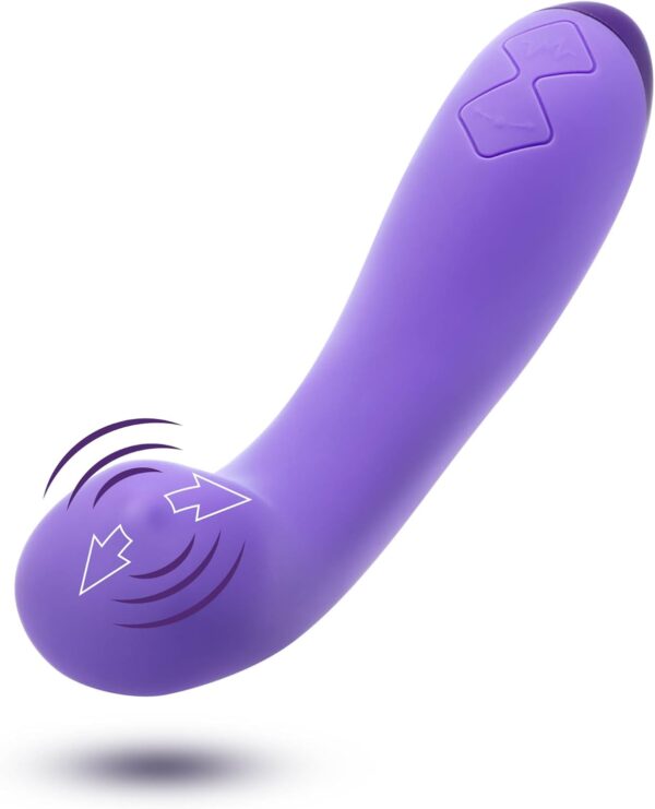 Blush Novelties Wellness G Ball Vibrator - Rechargeable 7G Spot Stimulating Massage Wand - 10 Unique Vibrating Functions - Ultrasilk Smooth Puria Silicone - IPX7 Waterproof 1 Yr Warranty - Purple - Image 7