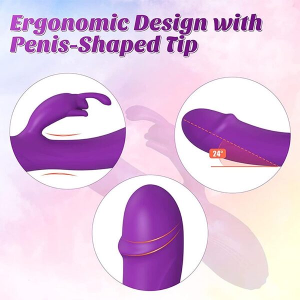 Female Vibrator, Insertion Vibrator for Women or Couples Flirting, Adult Toys, Rabbit Vibrator with 10 Vibration Patterns, G-Spot Vibrator, Clitoral Vibrator - Image 4