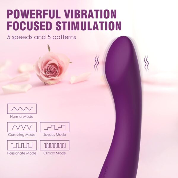 Gspot Vibrator Dildo Sex Toys - SVAKOM Female Vibrating Dildos Clitoral Stimulator Personal Massager Adult Toy with 5 * 5 Vibration - Image 4