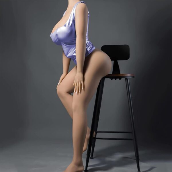 Lifelike Sex Dolls with Big Jelly Breast Plump Ass Sexy Female Torso Sex Doll Life Size Sex Dolls for Male Built-in Metal Skeleton Full Body Sex Doll with Feet Standing Adult Sex Toys 163cm/64in - Image 4