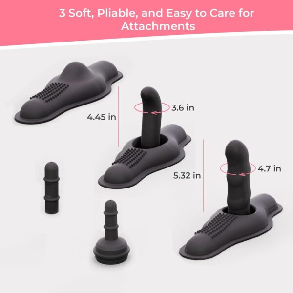 Motorbunny Buck Ride-On Vibrator & Self Thrusting Dildo Sex Machine with 3 Attachments, Thrust, Vibration, Remote App Controlled Dildo Machine, Adult Sensory Sex Toys for Couples, Men, Women - Image 6