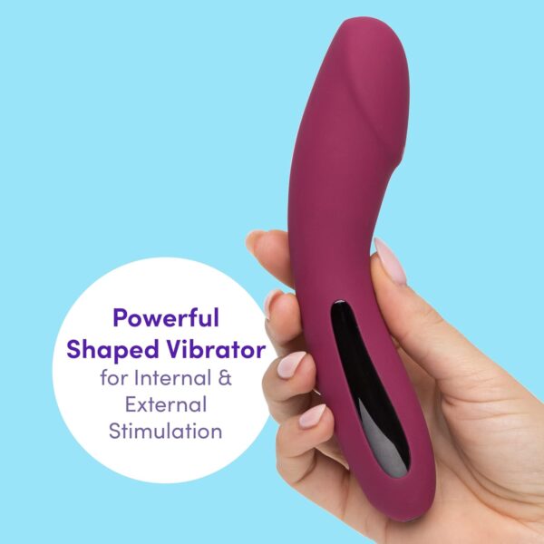 Lovehoney Pink Mantric Rechargeable Realistic Vibrator - Silicone - 100% Waterproof - Image 2