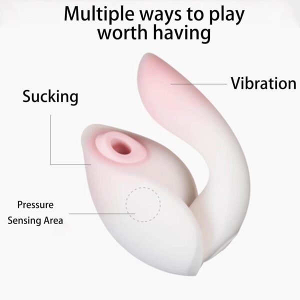 Vibrator Dildo Suction Vibrator Vibrater Sucking Vibrato Vibration Plate G Spot Vibrator Women Sex Machine Vibrators Female Sex Toys Nipples Clitoral Stimulator Heating Waterproof - Image 2