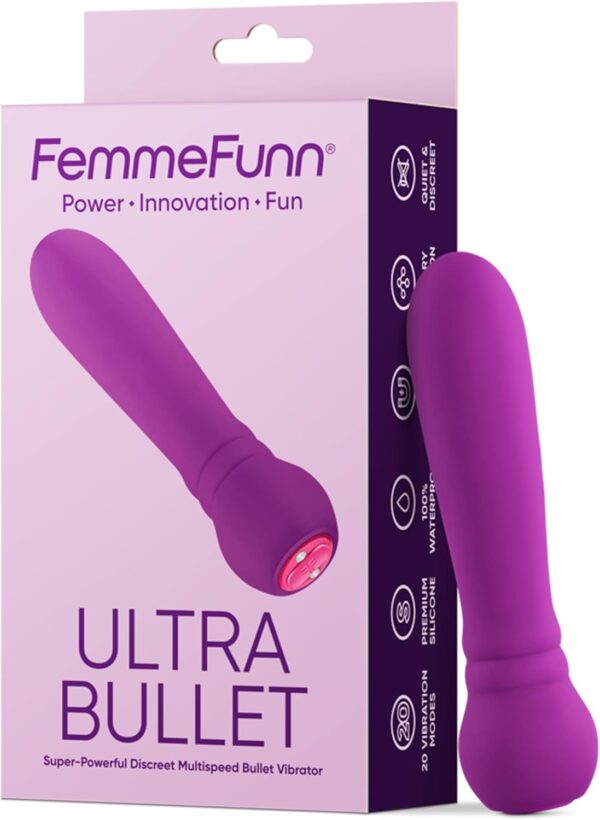 Ultra Bullet Vibrator - 20 Powerful Modes USB Rechargeable & Whisper Quiet Bullet Massager Vibrators for Women - Image 5