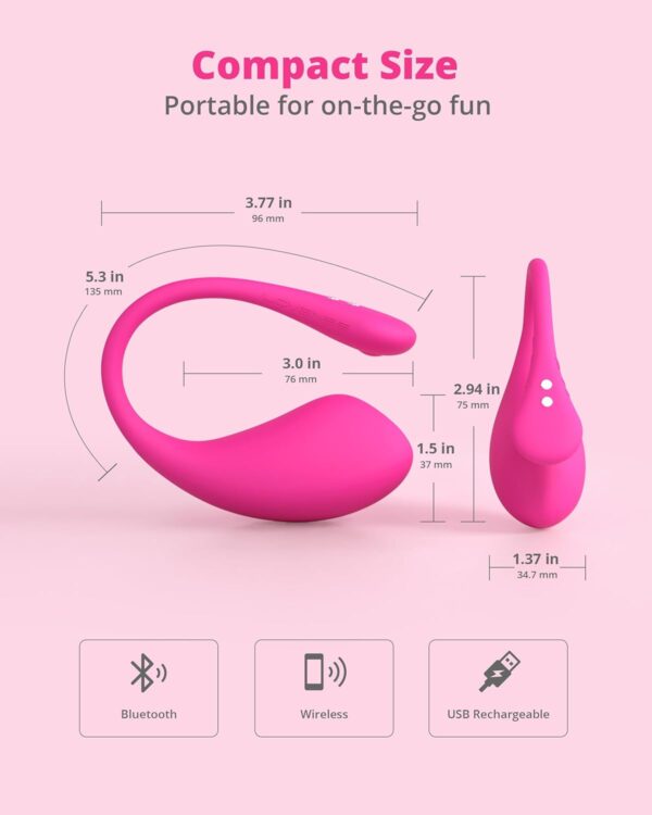 LOVENSE Lush 3 Bullet Vibrator+LOVENSE Nora Rabbit Vibrator Sex Toys for Women Pleasure… - Image 6