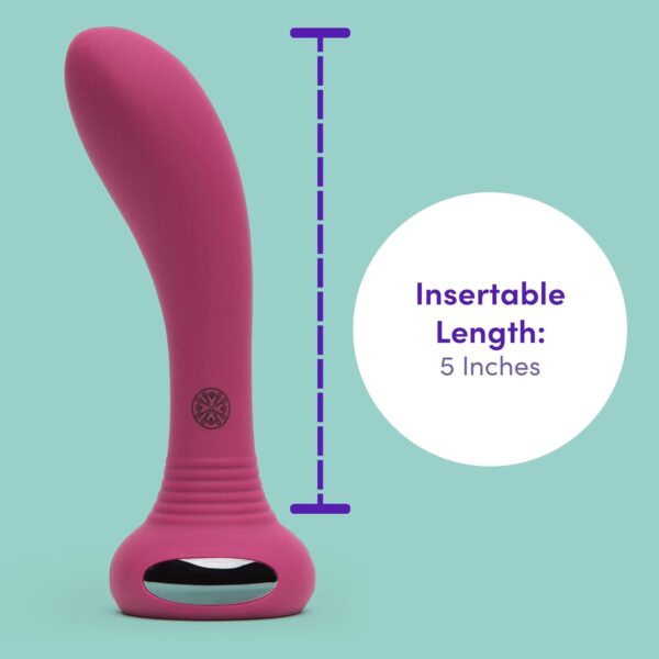 Lovehoney Pink Mantric Rechargeable G-Spot Vibrator - Silicone - 100% Waterproof - Image 4