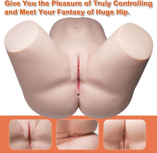 TANTALY 54 LB Male Masturbator Sex Doll Realistic Torso Silicone Female Big Butt Pocket Pussy Ass with Tight Vagina Anal Stroker Life Size Adult Love Dolls Mens Sex Toys for Men Orgasm Pleasure Eva - Image 4