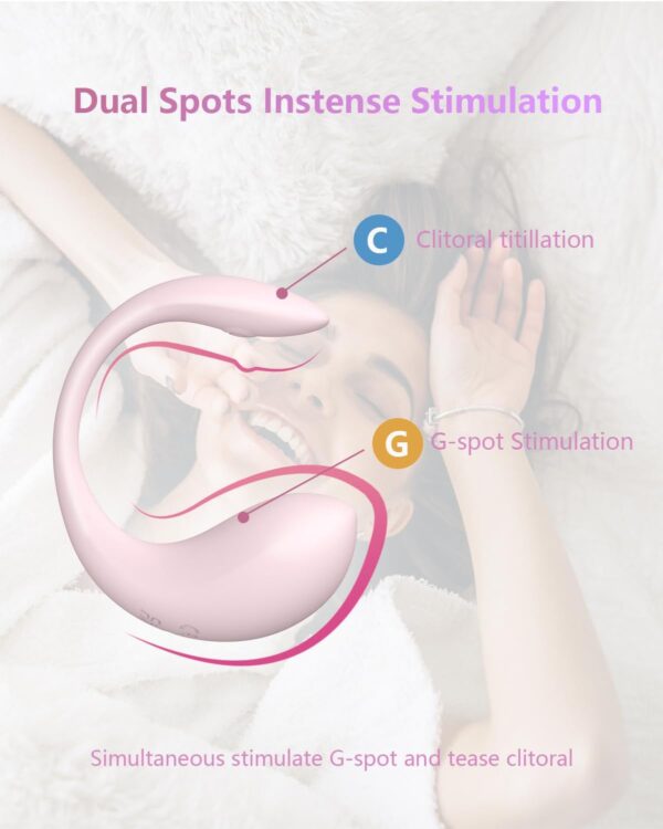 2024 Latest APP Controlled Vibrator with AI-Powered, Smart Wireless Remote Control Bullet Vibrator for Women Wearable Quiet G Spot Vibrator with Remote for Long-Distance Relationship - Image 3