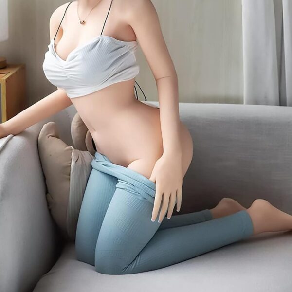 5 FT Pure Silicone Full Size Full Body Sex Dolls Life Size Sex Toy Realistic Adult Women Female Torso 3 Channel Love Doll with Lifelike Soft Gel Breast and Feet Standing (Boutique) - Image 2