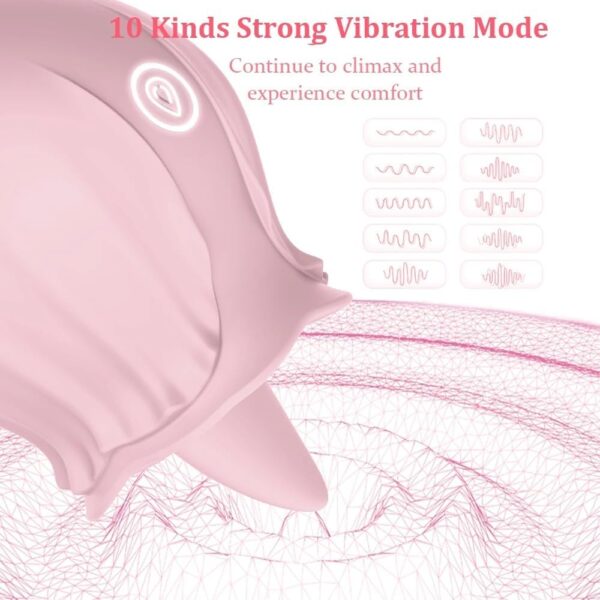 Silent Vibrating Cute Shape Tongue Licking G Spot Vibrator Nipple Clitoral Vibrator Egg Vibrators Clit Massage Sex Toys for Adult Women Masturbator - Image 4