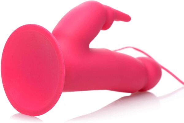 Frisky Head Spin Pink Dancing Silicone Rabbit Vibrator - Image 4