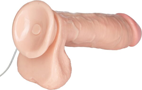 CalExotics The Vibrating Emperors Better Than Real Vibrator with Suction Cup and Lubricant, Ivory, 8 Inches - Image 5