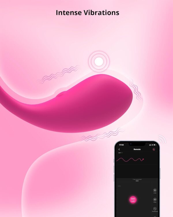 LOVENSE Lush G -Spot Vibrators with Remote, Long Distance App Controlled Egg Vibrator Wireless Bluetooth Vibrating Women Sex Toys Rechargeable Massagers for Female Couples Sexual Stimulator - Image 6