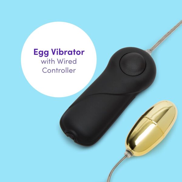 Lovehoney First Time Fun Vibrator 4 Piece Starter Kit - includes, 6.5 Inch Vibrator, 6 Inch G Spot Vibrator, 2.5 Inch Egg Vibrator & Mini Bullet Vibrator for Women - Gold & Black - Image 3