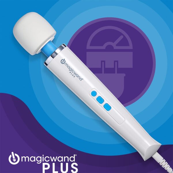 Authentic Magic Wand Massager Plus HV-265 – Vibrator, Plug-in Variable-Speed with Flexible Neck, Soft Silicone Head and Ultra-Powerful Motor for Deep, Rumbling, Muscle Relaxing Vibrations - Image 2