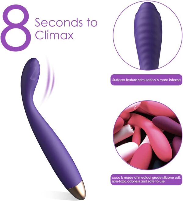 SVAKOM Female Squirting Vibrators Clit G-Spot Dildo Nipple Stimulator + G Spot Dildo Vibrator Adult Sex Toys - SVAKOM Waterproof Personal Massager Finger Dildos Vibrators for Women - Image 3