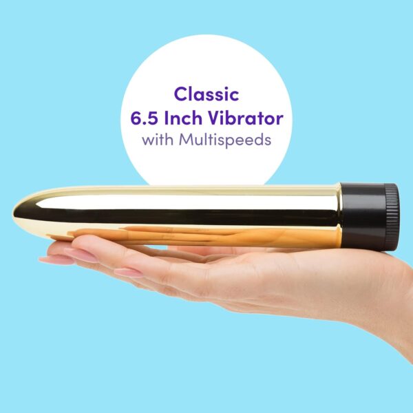 Lovehoney First Time Fun Vibrator 4 Piece Starter Kit - includes, 6.5 Inch Vibrator, 6 Inch G Spot Vibrator, 2.5 Inch Egg Vibrator & Mini Bullet Vibrator for Women - Gold & Black - Image 2