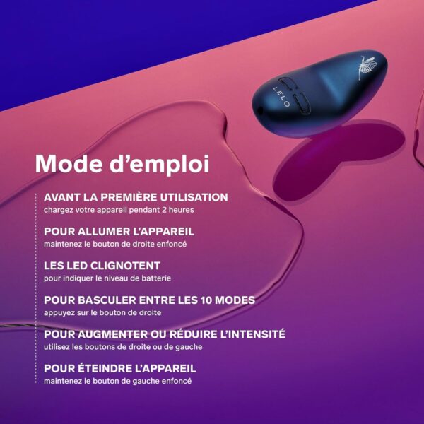 LELO NEA 3 Mini Bullet Vibrator for Woman Female Vibrator Mini Clitoris Vibrator Discreet with 10 Pleasure Settings and Varying Intensities, Alien Blue - Image 6