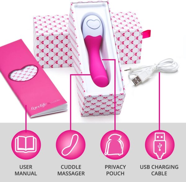 OhMiBod Lovelife Cuddle G-spot Vibrator [Clit Stimulator Vibrators] Personal Massager for Women | Sex Toy | Couples Massager with Seven Presets to Enjoy | Adult Sex Toys | Gifts for Women - Pink - Image 7