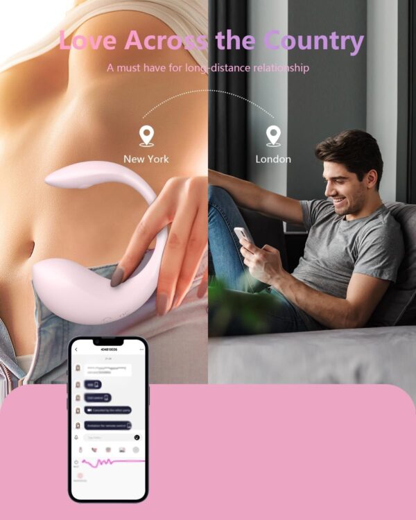 2024 Latest APP Controlled Vibrator with AI-Powered, Smart Wireless Remote Control Bullet Vibrator for Women Wearable Quiet G Spot Vibrator with Remote for Long-Distance Relationship - Image 4