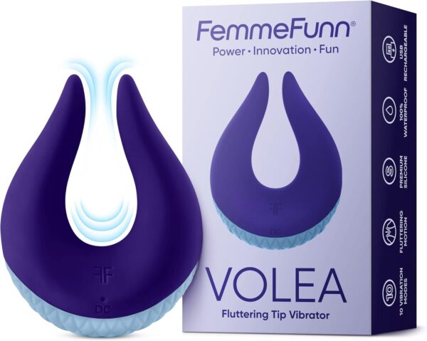 Volea - Fluttering Tips Discreet Vibrator for Women to Feel Butterflies from Head to Curling Toes. Premium Silicone Volea’s to Stimulate Your Clitoral Suction Zones with 10 Vibration Modes - Image 8