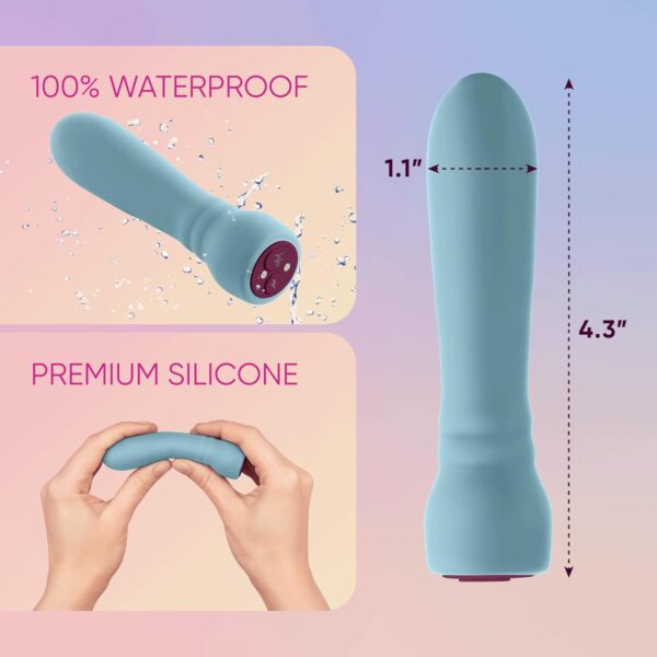 Booster Discreet Bullet Vibrator - Waterproof Magnetic Rechargeable 20 Powerful Modes USB & Whisper Quiet Personal Bullet Massager Vibrators for Women - Image 6