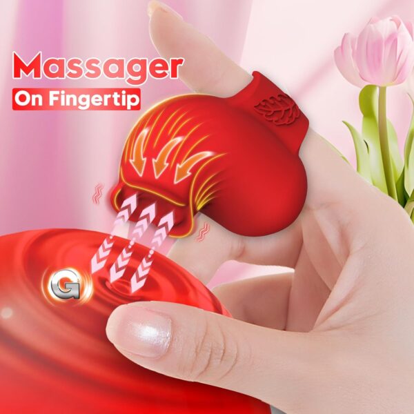 Vibrator Adult Sex Toy for Women, Vibrator Tongue Sucking G-Spot Dildo Suction Cup Sex Toy 4Women with 10 Vibrating Suction Modes Adult Toy Bullets Clitoral Nipple Licker Vibrator Clitoral Stimulator - Image 3