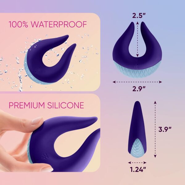 Volea - Fluttering Tips Discreet Vibrator for Women to Feel Butterflies from Head to Curling Toes. Premium Silicone Volea’s to Stimulate Your Clitoral Suction Zones with 10 Vibration Modes - Image 6